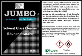 Jumbo Solvent Glass Cleaner - Ikkunanpesuaine